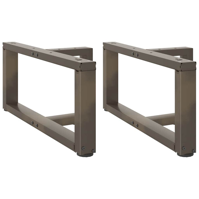 Picioare pentru măsuță de cafea în formă de T, 2 buc., negru, 70x25x(30-31) cm, oțel WALTI