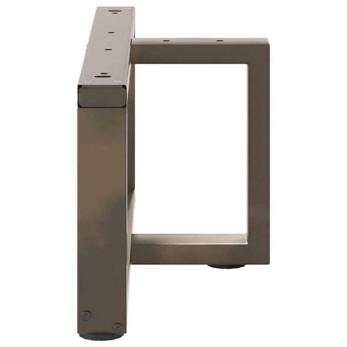 Picioare pentru măsuță de cafea în formă de T, 2 buc., negru, 70x25x(30-31) cm, oțel WALTI