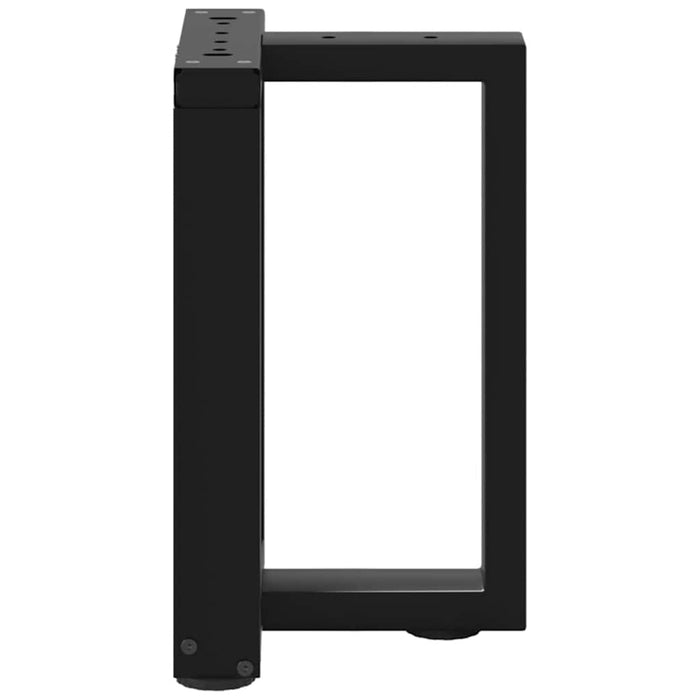 Picioare pentru măsuță de cafea în formă de T, 2 buc., negru, 28x25x(42-43) cm, oțel WALTI