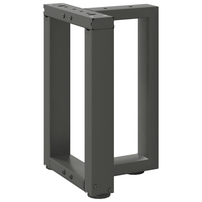 Picioare pentru măsuță de cafea în formă de T, 2 buc., antracit, 28x25x(42-43) cm, oțel WALTI