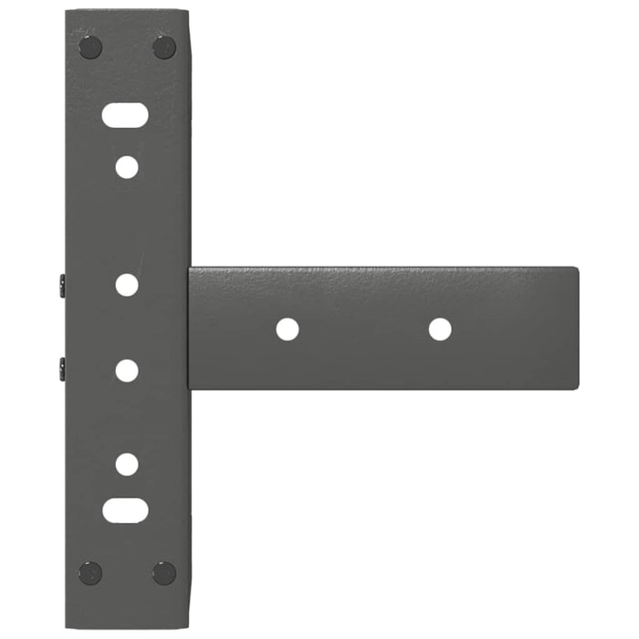 Picioare pentru măsuță de cafea în formă de T, 2 buc., antracit, 28x25x(42-43) cm, oțel WALTI