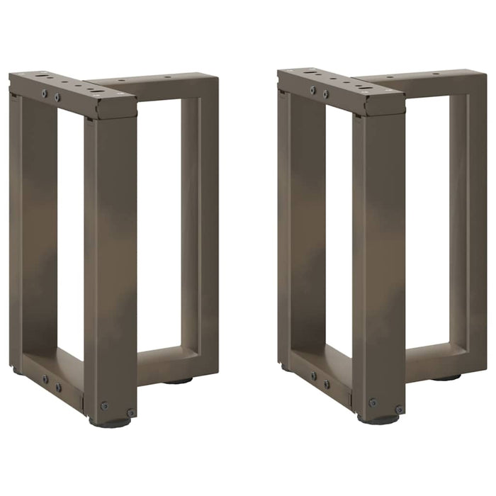 Picioare pentru măsuță de cafea în formă de T, 2 buc., negru, 28x25x(42-43) cm, oțel WALTI