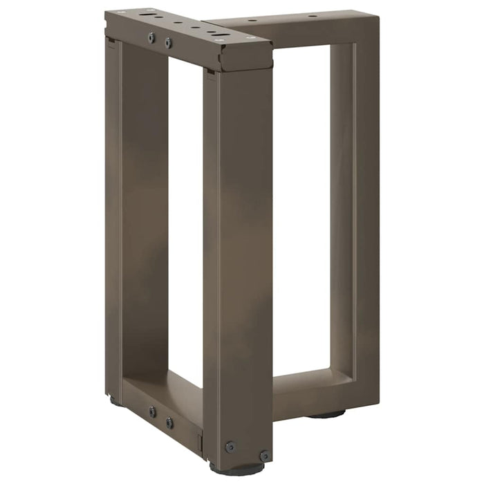 Picioare pentru măsuță de cafea în formă de T, 2 buc., negru, 28x25x(42-43) cm, oțel WALTI
