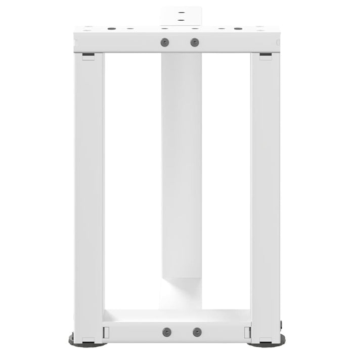Picioare pentru măsuță de cafea în formă de T, 2 buc., alb, 38x25x(42-43) cm, oțel WALTI