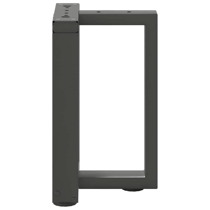 Picioare pentru măsuță de cafea în formă de T, 2 buc., antracit, 38x25x(42-43) cm, oțel WALTI