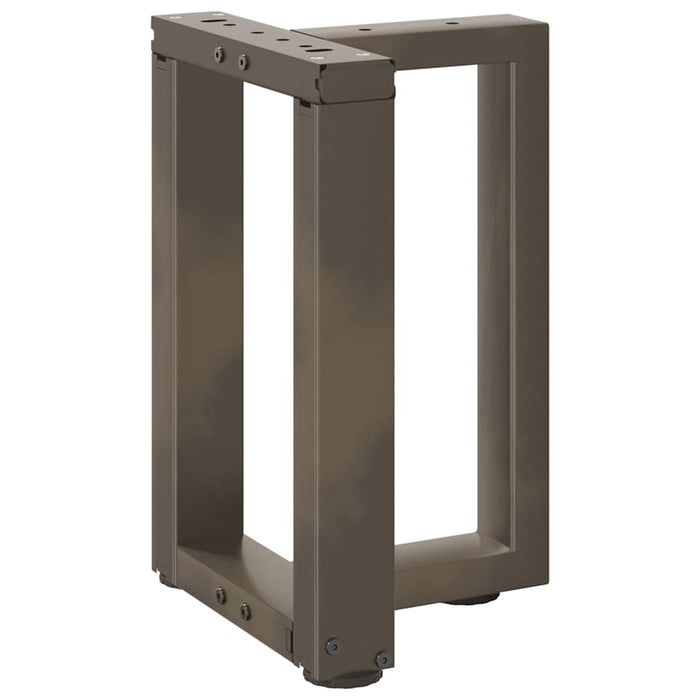 Picioare pentru măsuță de cafea în formă de T, 2 buc., negru, 38x25x(42-43) cm, oțel WALTI