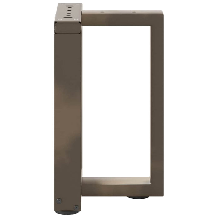 Picioare pentru măsuță de cafea în formă de T, 2 buc., negru, 38x25x(42-43) cm, oțel WALTI