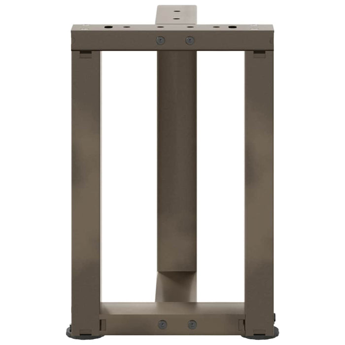Picioare pentru măsuță de cafea în formă de T, 2 buc., negru, 38x25x(42-43) cm, oțel WALTI