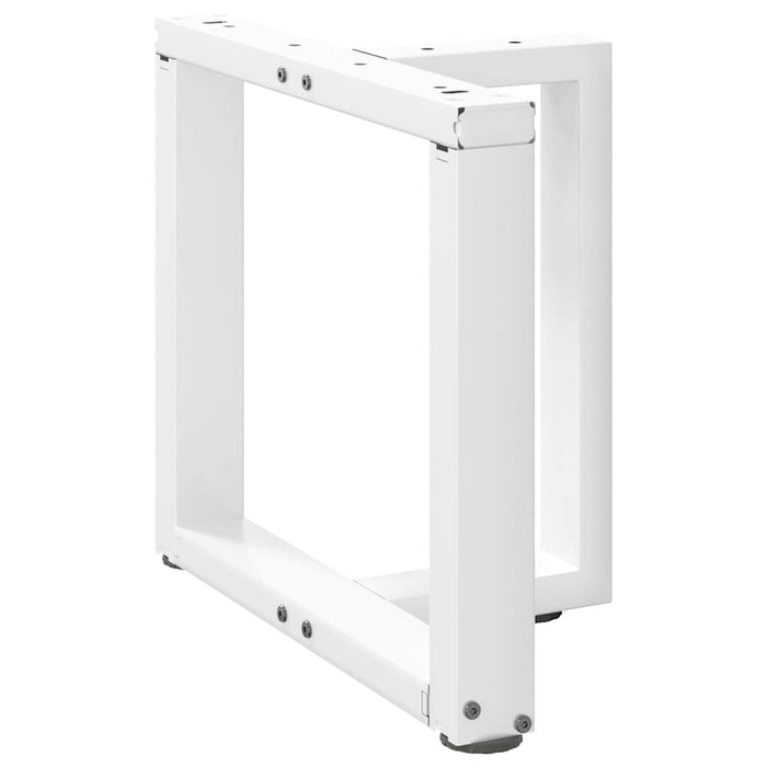 Picioare pentru măsuță de cafea în formă de T, 2 buc., alb, 50x25x(42-43) cm, oțel WALTI