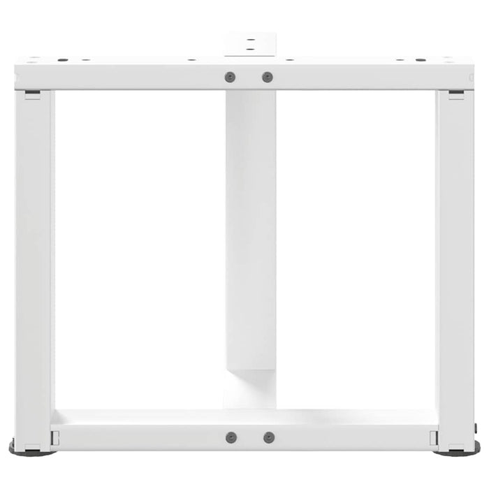 Picioare pentru măsuță de cafea în formă de T, 2 buc., alb, 50x25x(42-43) cm, oțel WALTI