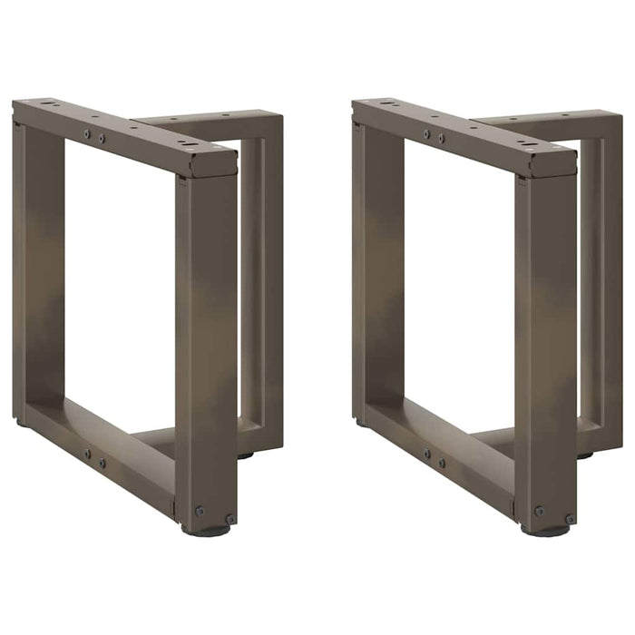 Picioare pentru măsuță de cafea în formă de T, 2 buc., negru, 50x25x(42-43) cm, oțel - WALTI WALTI