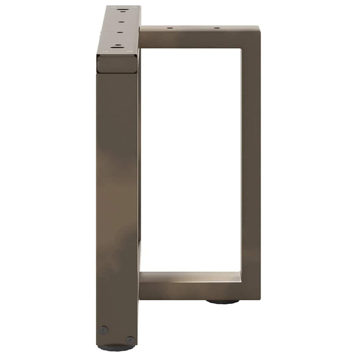 Picioare pentru măsuță de cafea în formă de T, 2 buc., negru, 50x25x(42-43) cm, oțel - WALTI WALTI