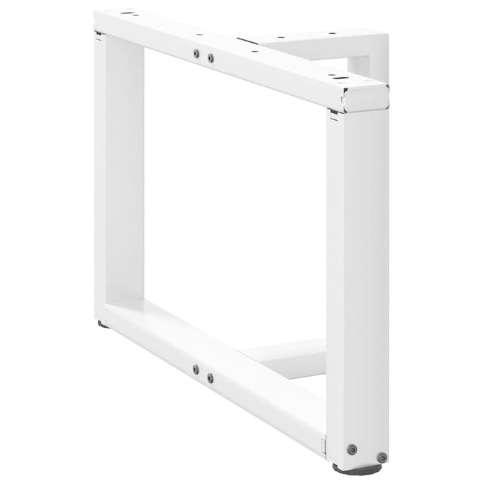 Picioare pentru măsuță de cafea în formă de T, 2 buc., alb, 60x25x(42-43) cm, oțel WALTI