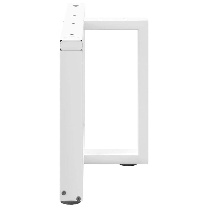 Picioare pentru măsuță de cafea în formă de T, 2 buc., alb, 60x25x(42-43) cm, oțel WALTI