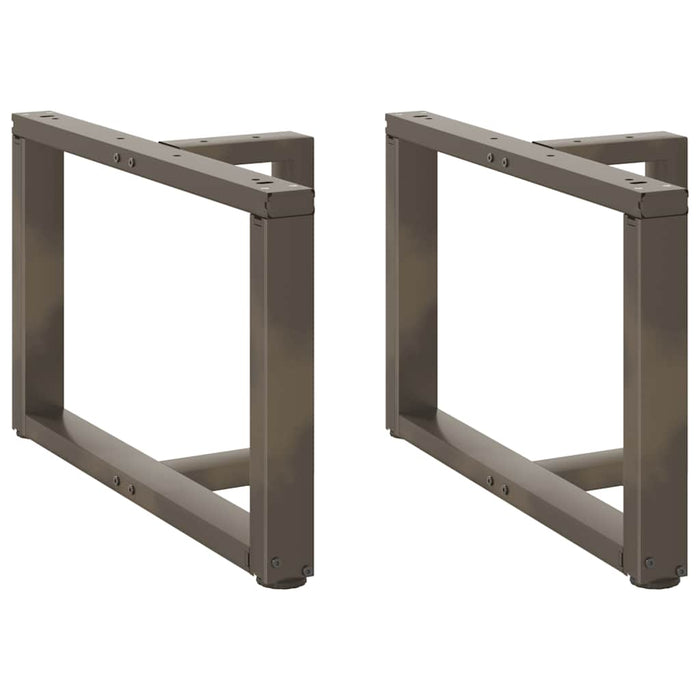 Picioare pentru măsuță de cafea în formă de T, 2 buc., negru, 60x25x(42-43) cm, oțel WALTI
