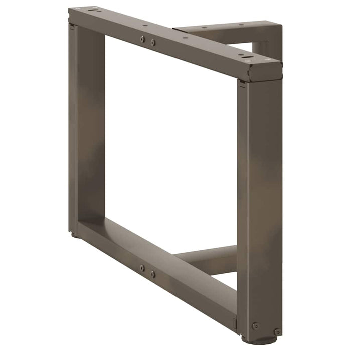 Picioare pentru măsuță de cafea în formă de T, 2 buc., negru, 60x25x(42-43) cm, oțel WALTI