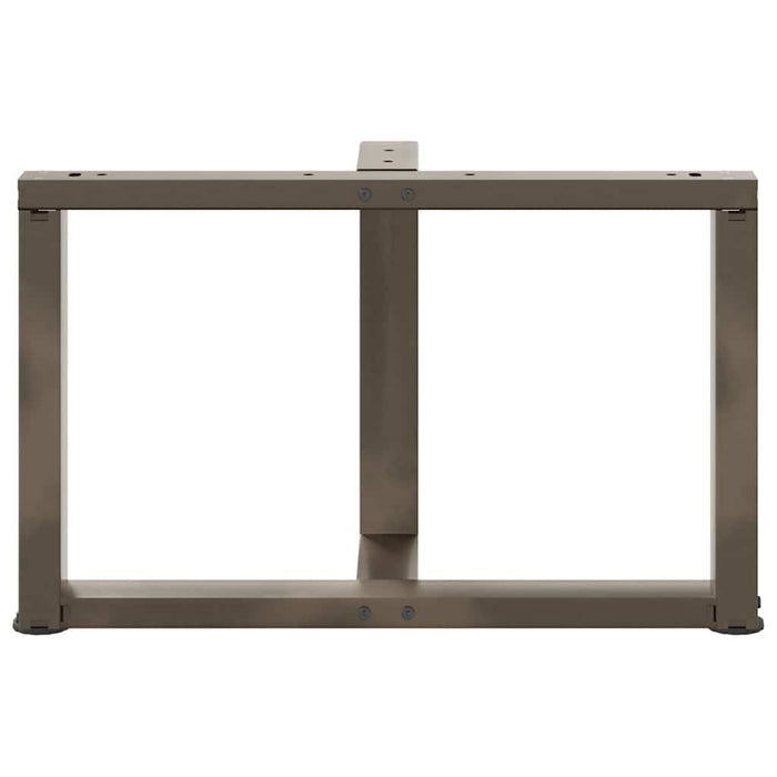 Picioare pentru măsuță de cafea în formă de T, 2 buc., negru, 60x25x(42-43) cm, oțel WALTI