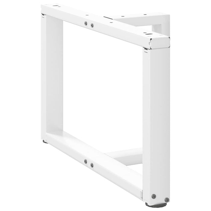 Picioare pentru măsuță de cafea în formă de T, 2 buc., alb, 70x25x(42-43) cm, oțel WALTI