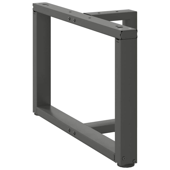 Picioare pentru măsuță de cafea în formă de T, 2 buc., antracit, 70x25x(42-43) cm, oțel WALTI