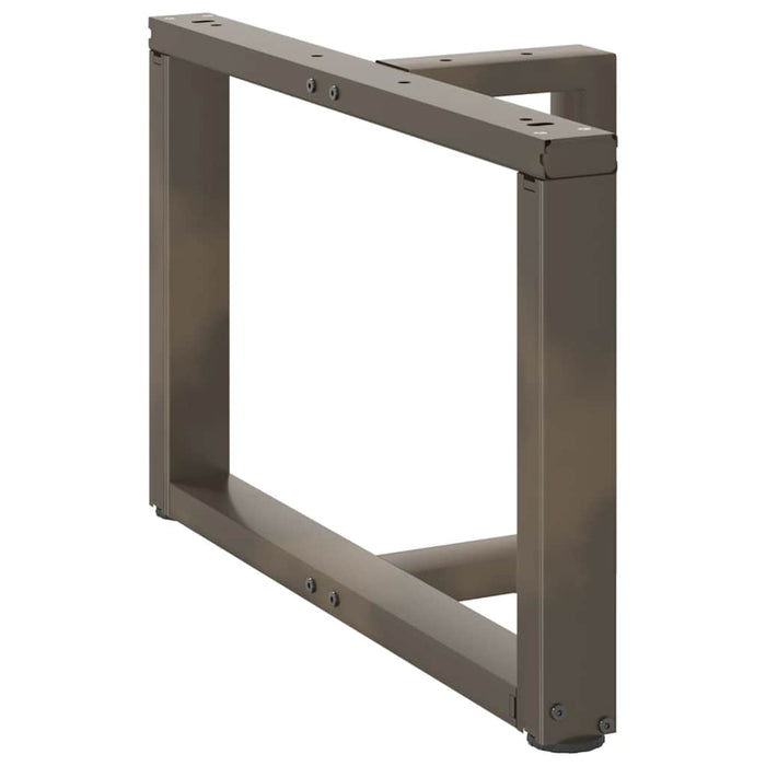 Picioare pentru măsuță de cafea în formă de T, 2 buc., negru, 70x25x(42-43) cm, oțel WALTI