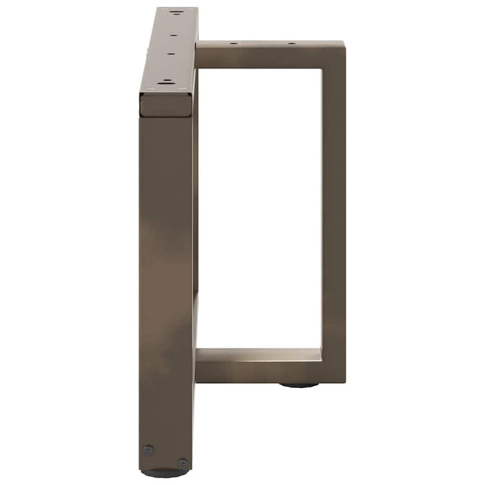 Picioare pentru măsuță de cafea în formă de T, 2 buc., negru, 70x25x(42-43) cm, oțel WALTI