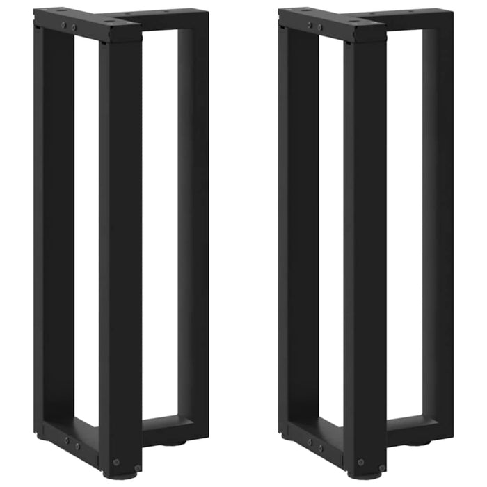 Picioare de masă consolă în formă de T, 2 buc., negru, 25x28x(72-73) cm, oțel WALTI