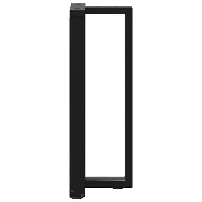 Picioare de masă consolă în formă de T, 2 buc., negru, 25x28x(72-73) cm, oțel WALTI