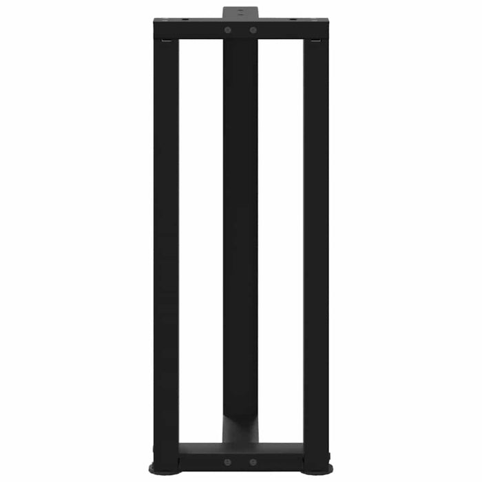 Picioare de masă consolă în formă de T, 2 buc., negru, 25x28x(72-73) cm, oțel WALTI
