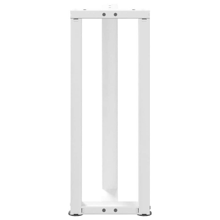 Picioare de masă consolă în formă de T, 2 buc., alb, 25x28x(72-73) cm, oțel WALTI