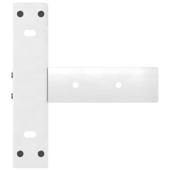 Picioare de masă consolă în formă de T, 2 buc., alb, 25x28x(72-73) cm, oțel WALTI
