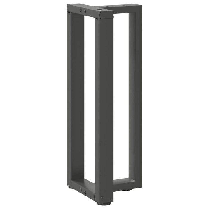 Picioare de masă consolă în formă de T, 2 buc., antracit, 25x28x(72-73) cm, oțel WALTI