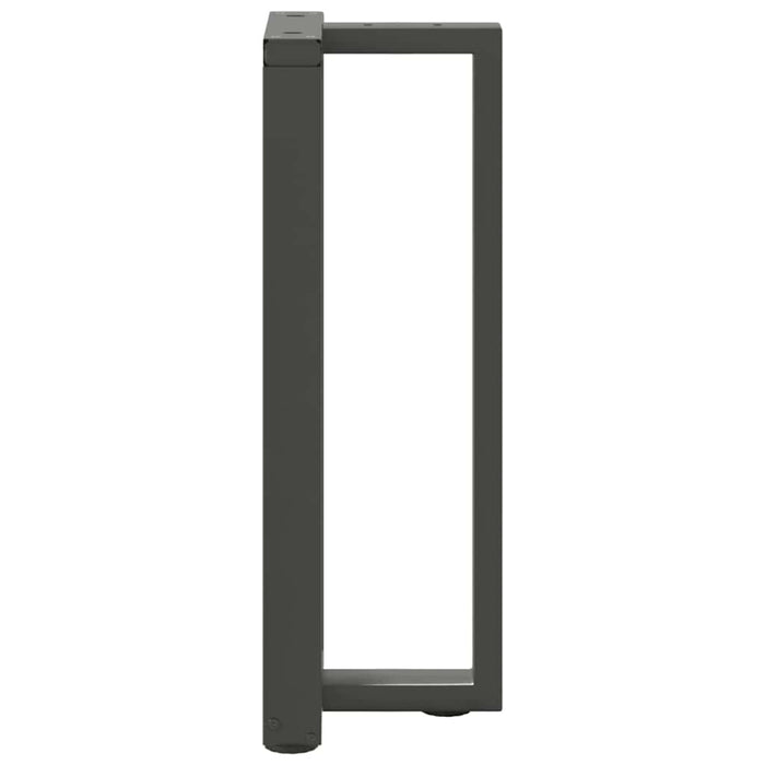 Picioare de masă consolă în formă de T, 2 buc., antracit, 25x28x(72-73) cm, oțel WALTI