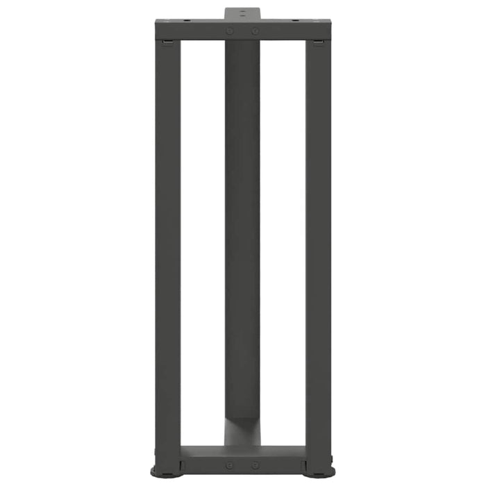 Picioare de masă consolă în formă de T, 2 buc., antracit, 25x28x(72-73) cm, oțel WALTI