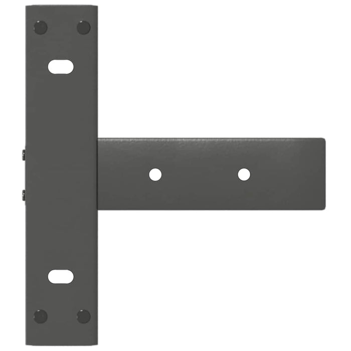 Picioare de masă consolă în formă de T, 2 buc., antracit, 25x28x(72-73) cm, oțel WALTI