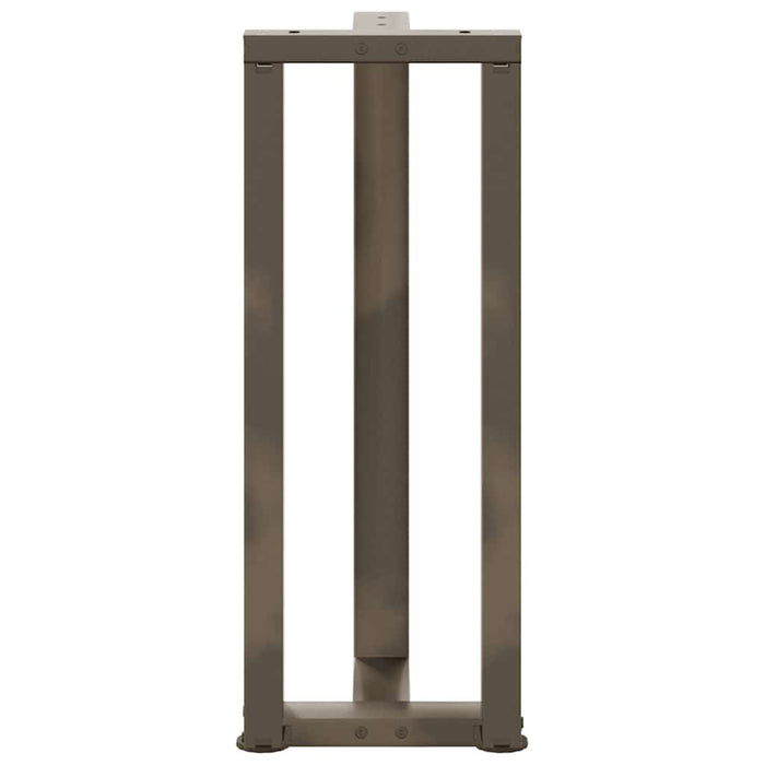 Picioare de masă consolă în formă de T, 2 buc., negru, 25x28x(72-73) cm, oțel WALTI