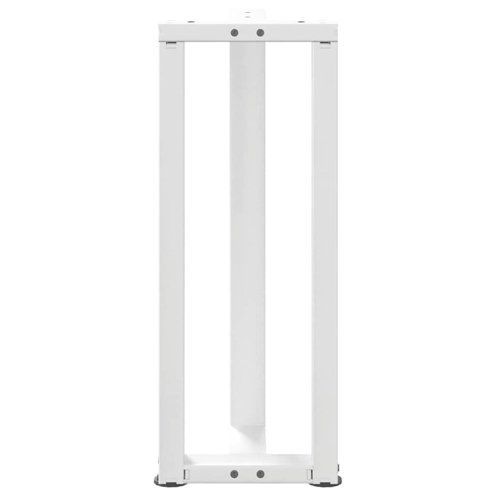 Picioare de masă consolă în formă de T, 2 buc., alb, 38x25x(72-73) cm, oțel - WALTI WALTI