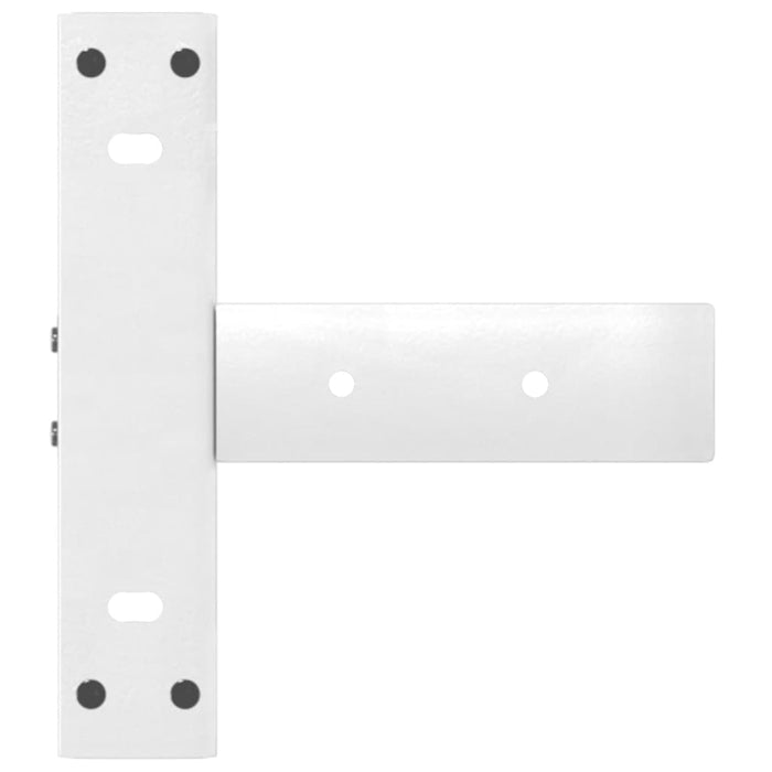 Picioare de masă consolă în formă de T, 2 buc., alb, 38x25x(72-73) cm, oțel - WALTI WALTI