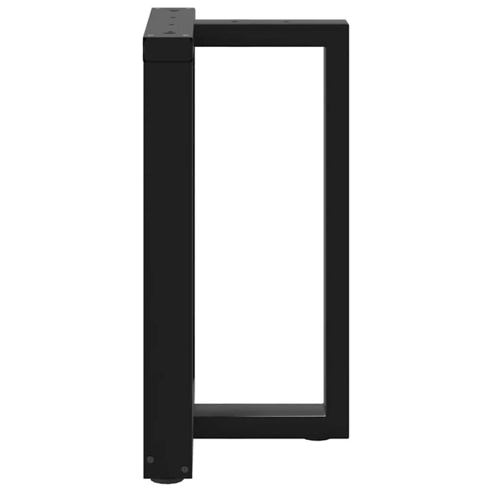 Picioare de masă în formă de T, 2 buc., negru, 50x35x(72-73) cm, oțel WALTI