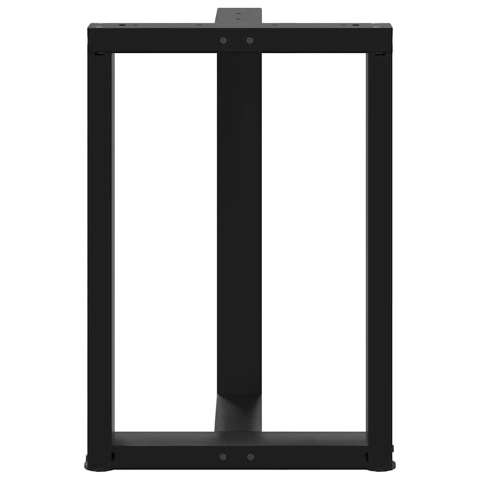 Picioare de masă în formă de T, 2 buc., negru, 50x35x(72-73) cm, oțel WALTI