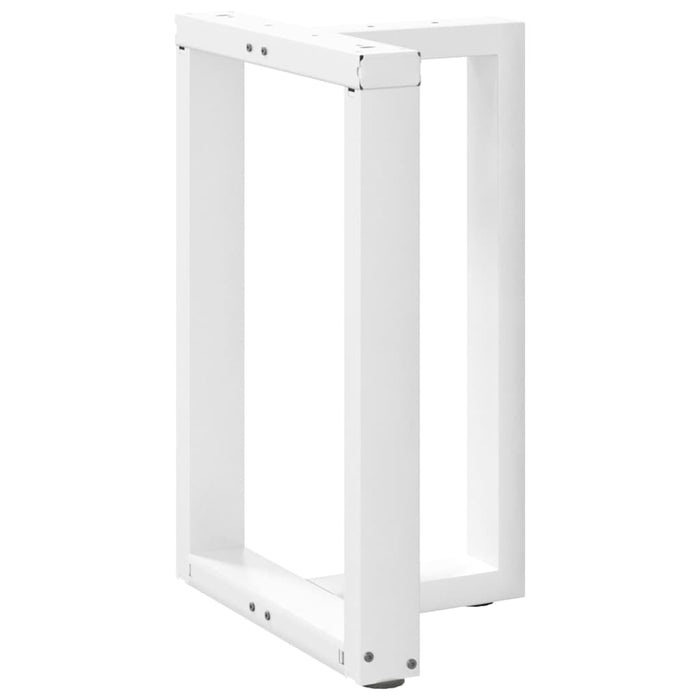 Picioare de masă în formă de T, 2 buc., alb, 50x35x(72-73) cm, oțel WALTI