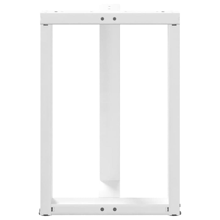 Picioare de masă în formă de T, 2 buc., alb, 50x35x(72-73) cm, oțel WALTI