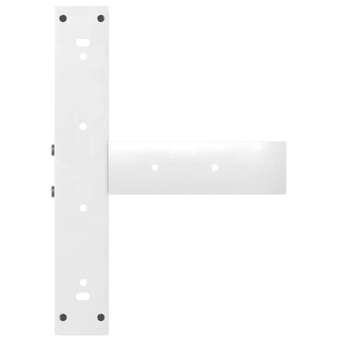 Picioare de masă în formă de T, 2 buc., alb, 50x35x(72-73) cm, oțel WALTI