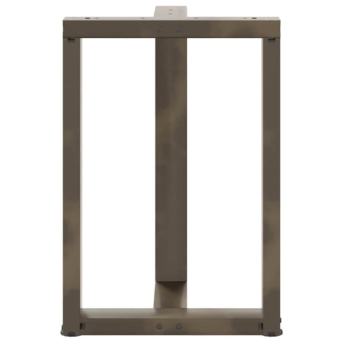 Picioare de masă în formă de T, 2 buc., negru, 50x35x(72-73) cm, oțel - WALTI WALTI