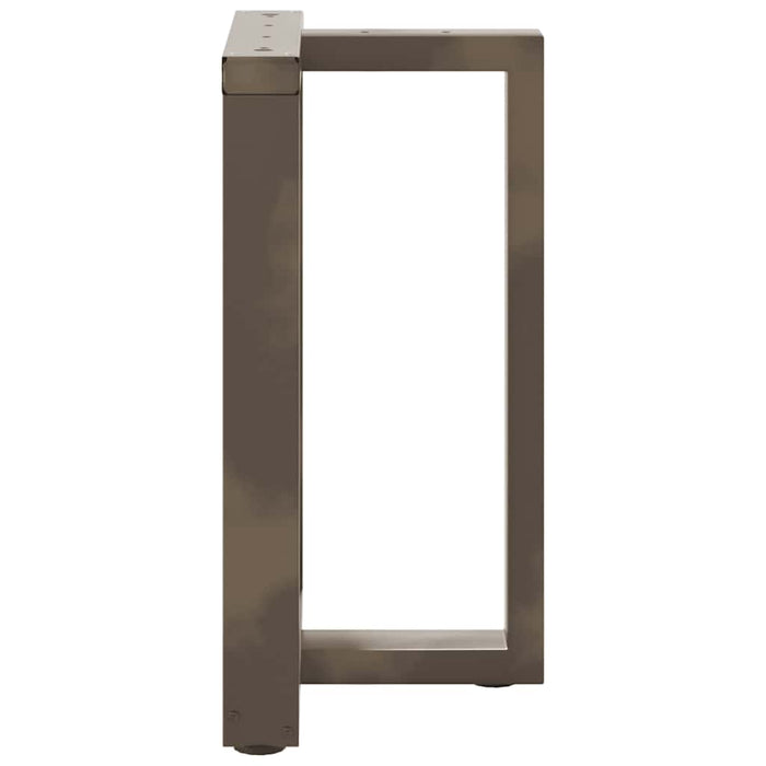 Picioare de masă în formă de T, 2 buc., negru, 60x35x(72-73) cm, oțel - WALTI WALTI