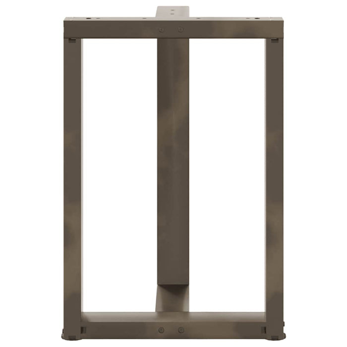 Picioare de masă în formă de T, 2 buc., negru, 60x35x(72-73) cm, oțel - WALTI WALTI