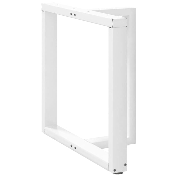 Picioare de masă în formă de T, 2 buc., alb, 80x35x(72-73) cm, oțel - WALTI WALTI