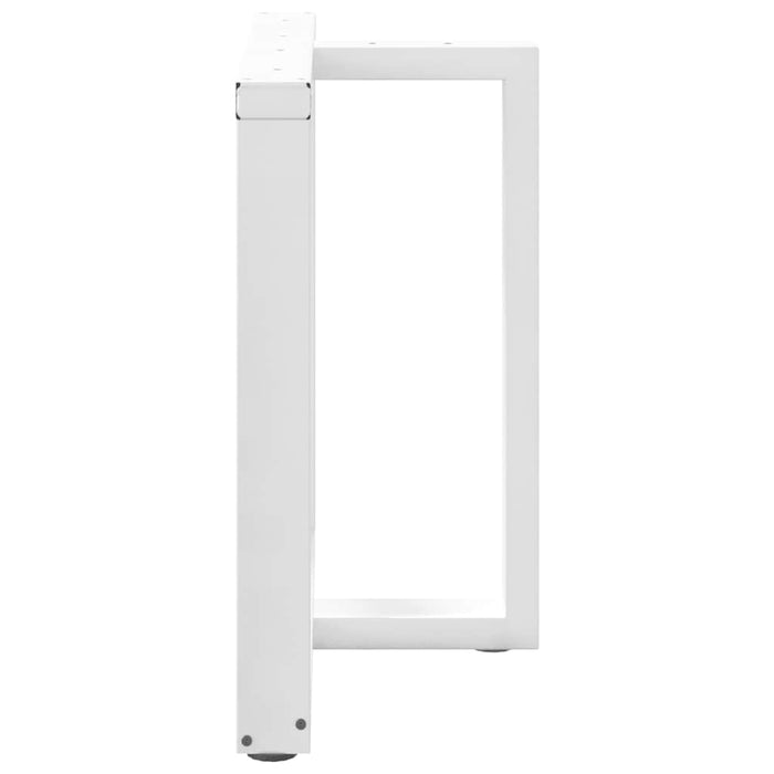 Picioare de masă în formă de T, 2 buc., alb, 80x35x(72-73) cm, oțel - WALTI WALTI