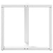 Picioare de masă în formă de T, 2 buc., alb, 80x35x(72-73) cm, oțel - WALTI WALTI