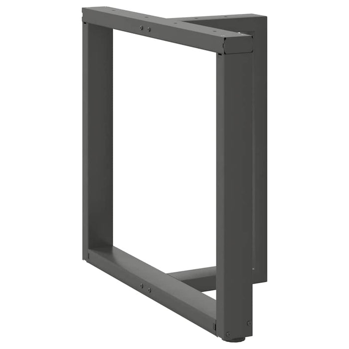 Picioare de masă în formă de T, 2 buc., antracit, 80x35x(72-73) cm, oțel WALTI