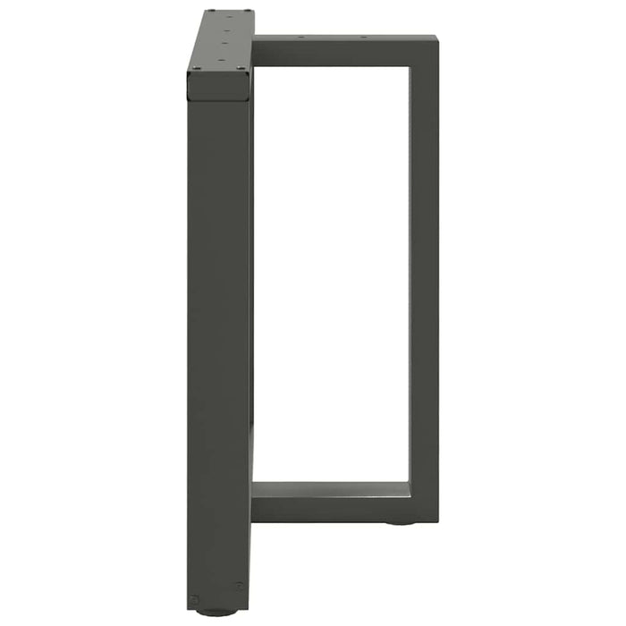 Picioare de masă în formă de T, 2 buc., antracit, 80x35x(72-73) cm, oțel WALTI